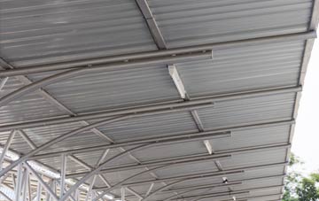 installing Upper Dounreay metal roofing